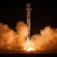 El aterrizaje del Falcon 9 después de poner en órbita al satélite Zuma. (Foto: SpaceX)